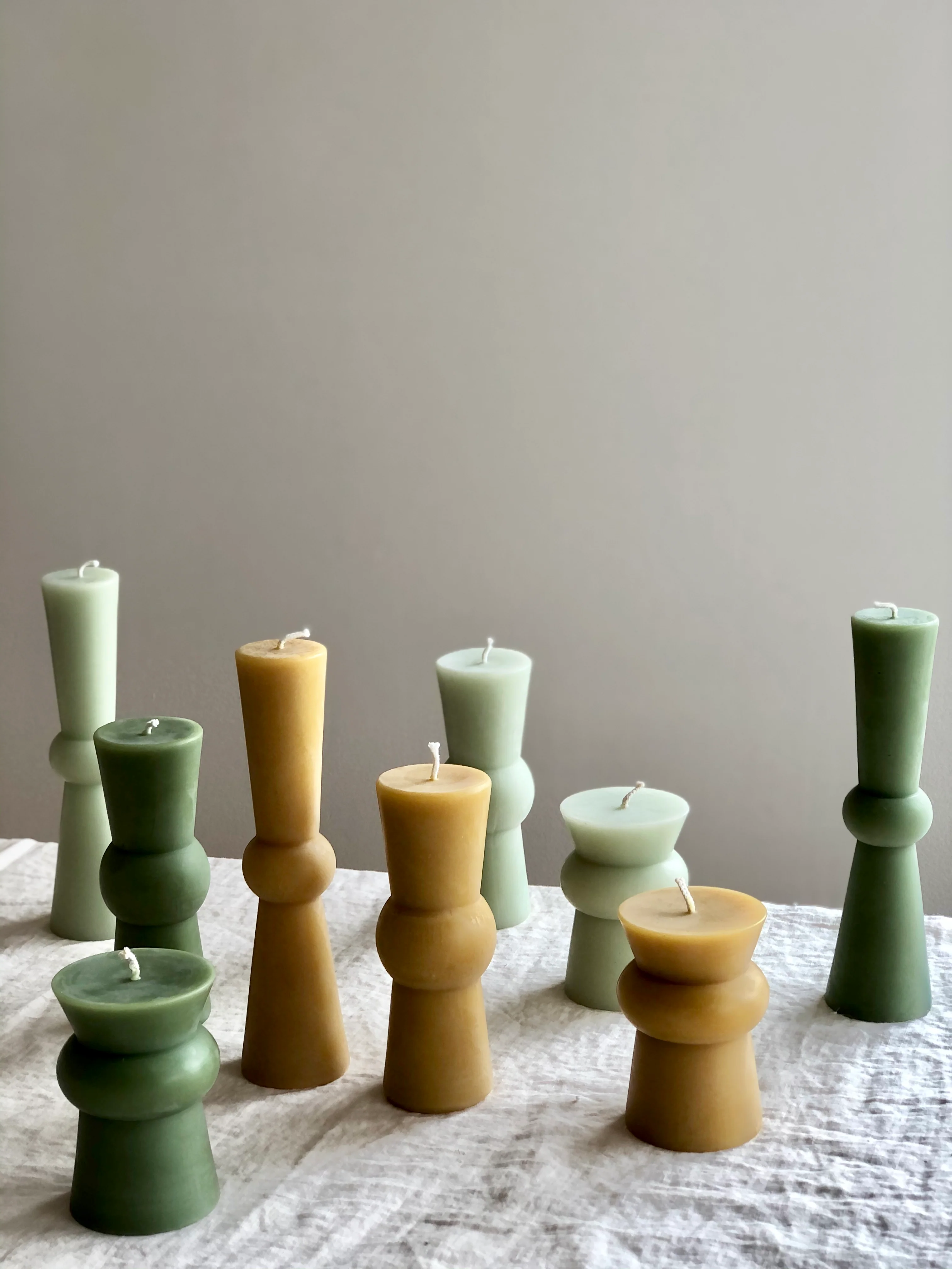Totem Pillar Candle - Small Natural - Image 3