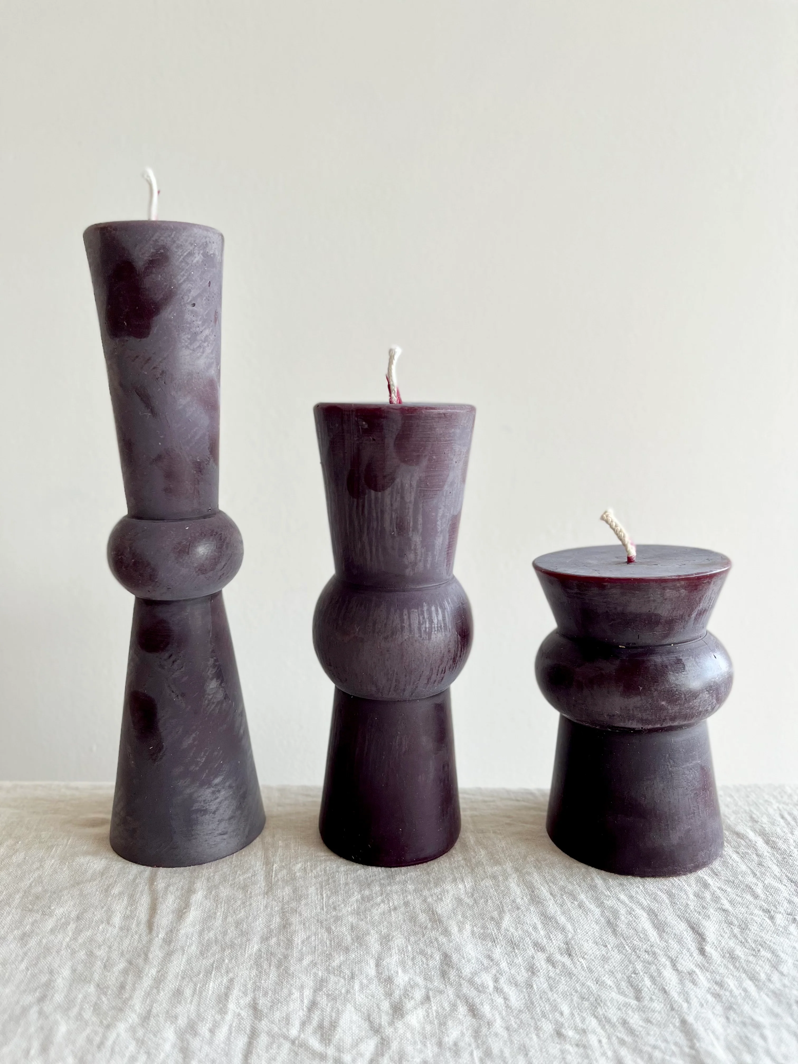 Totem Pillar Candle - Tall Sangria - Image 3