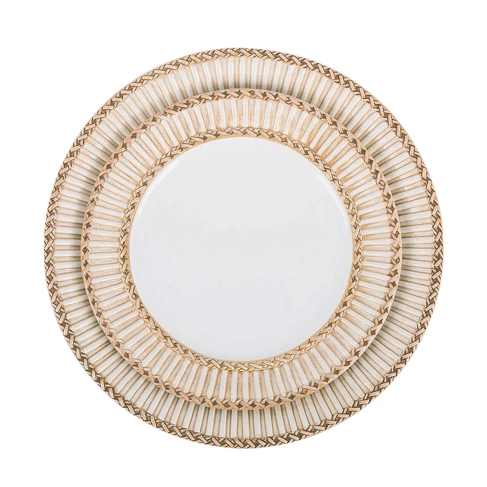 Treccia Dinner Plate - Natural - Image 7