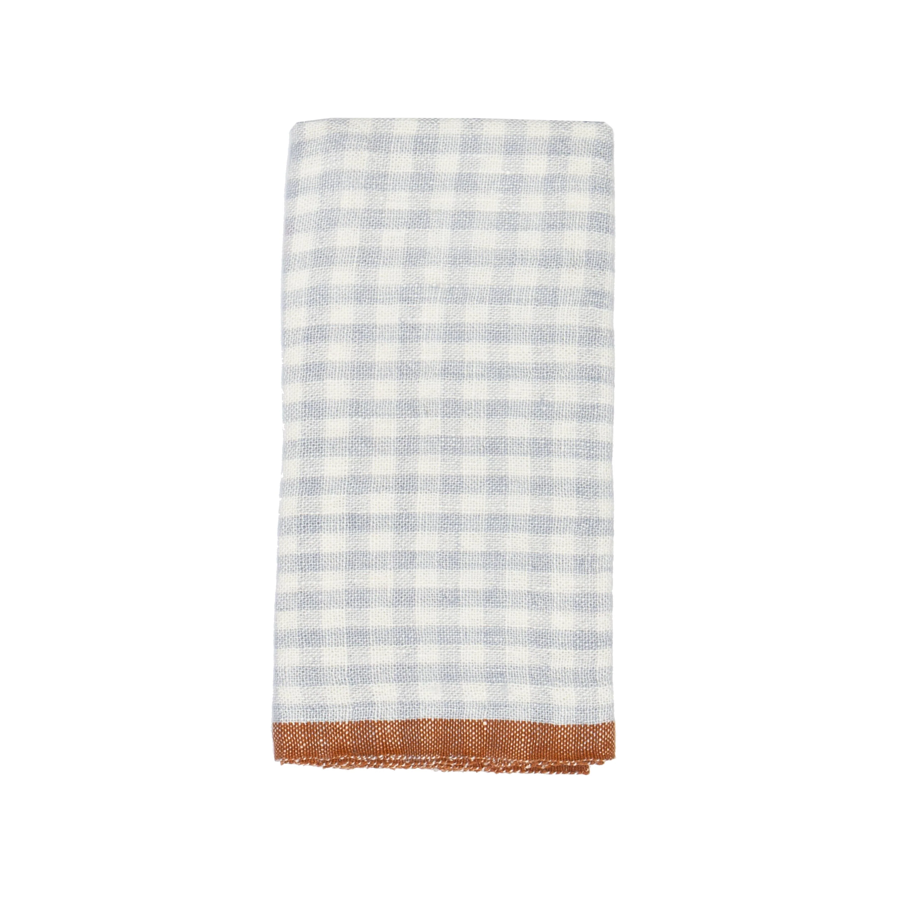 Bonnieux Gingham Kitchen Towels - Blue - S/2 - Image 6