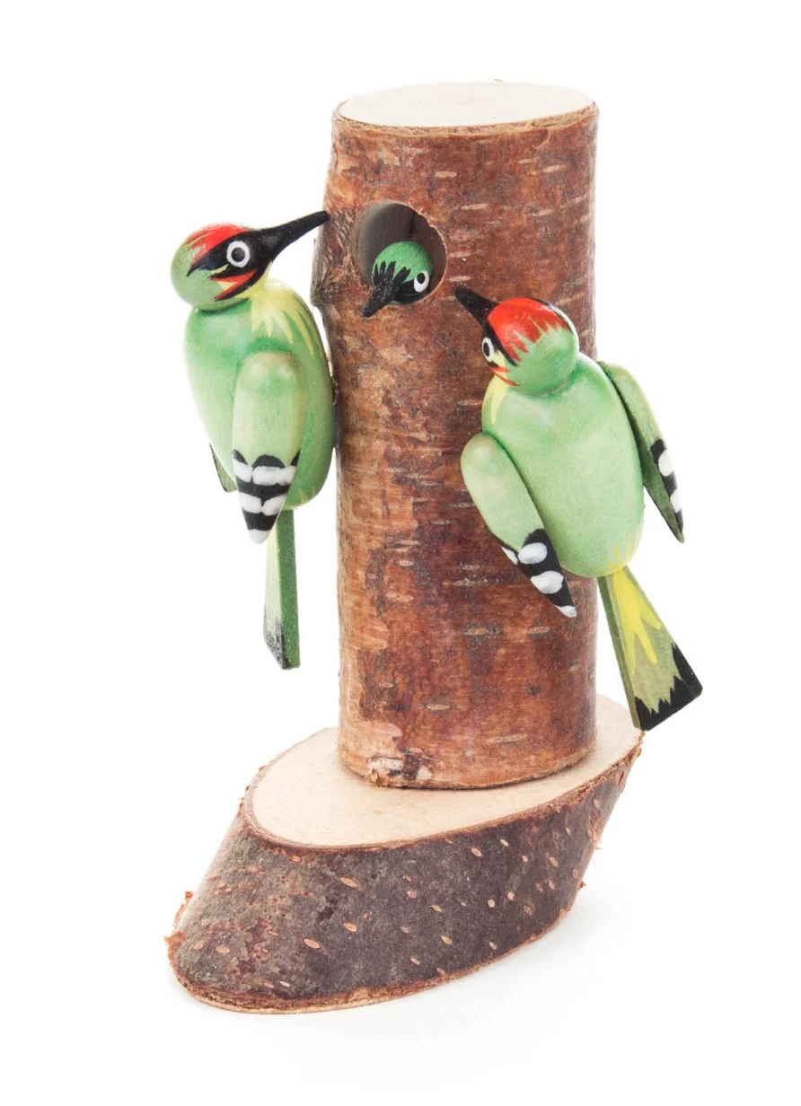 Small Woodland Woodpecker Family - Image 3