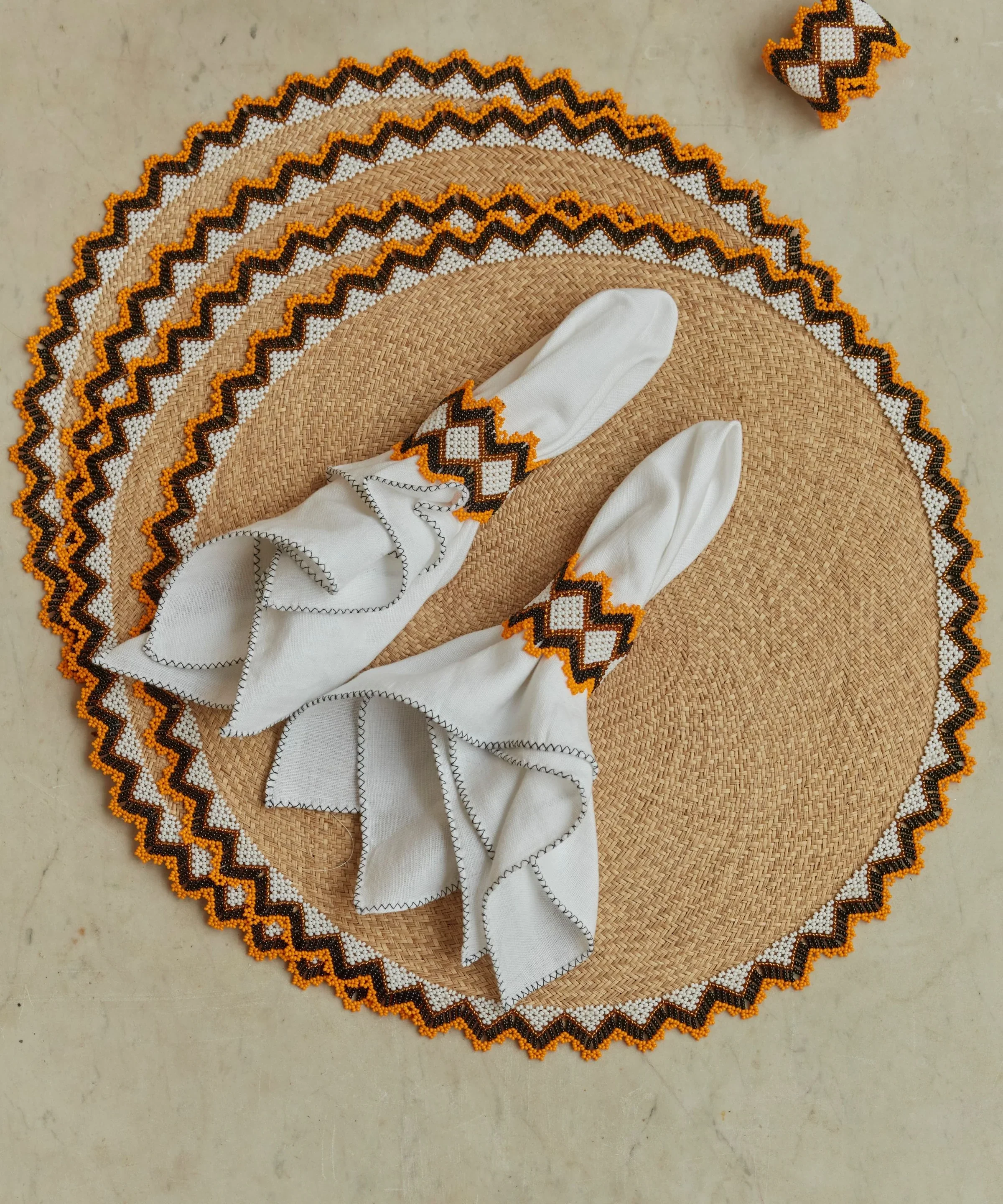 Zinnia Placemat -Umber S/4 - Image 3